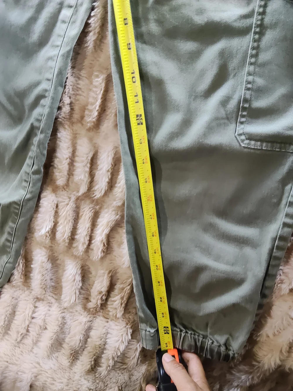 Express Olive Green Cargo Pants with Elastic Ankles - Picture 12 of 12